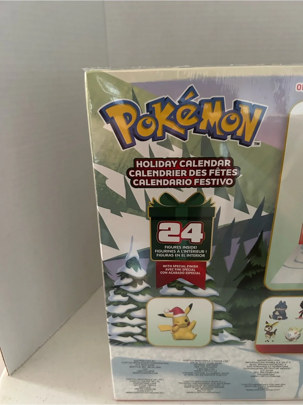 Pokémon Holiday Calendar 2026. 24 figures/27 Pc